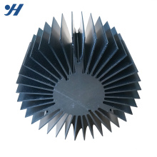 Customized Sunflower Shaped Aluminum extrusion Profile round aluminum heatsink